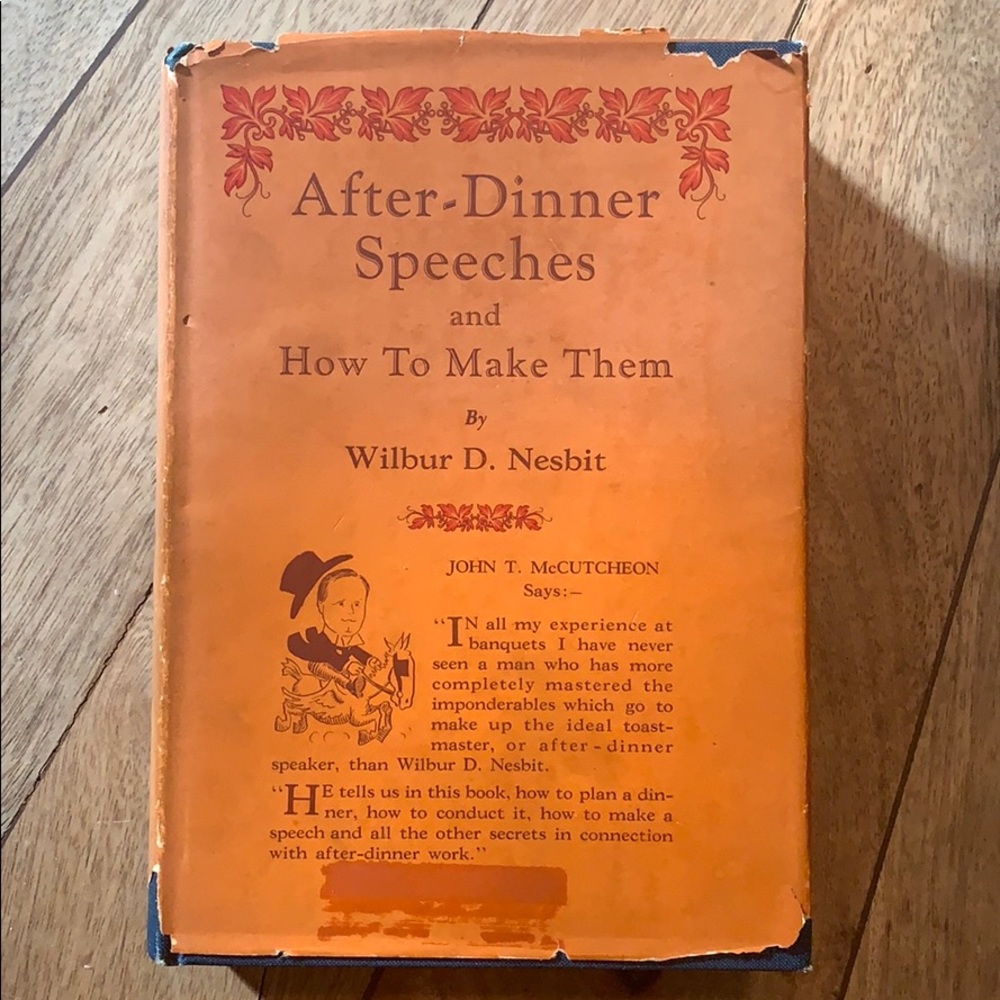 Vintage Speech Book 1927